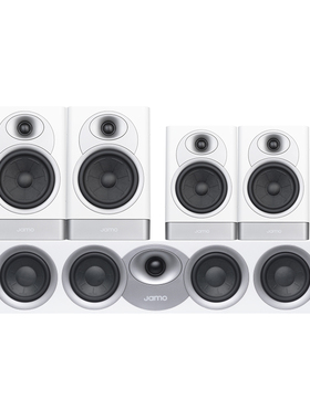 JAMO尊宝S7-17HCS书架5.0 HIFI无源家庭影院主音箱发烧音响