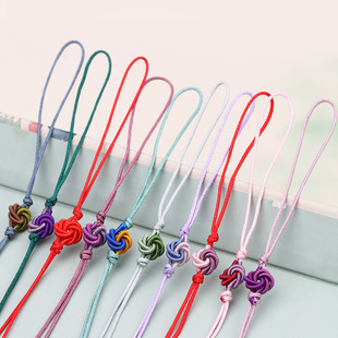 曼陀罗结挂绳中国结流苏古风饰品吊头diy钥匙绳手机书签吊坠绳子