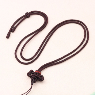 文昌结项链绳编织玉器黄金翡翠吊坠挂绳金榜题名红绳可调挂件绳子