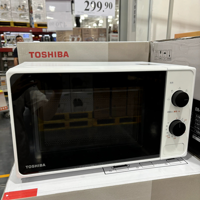 山姆代购Toshiba/东芝 ER-XS2201CNW小型加热转盘家用微波炉20升