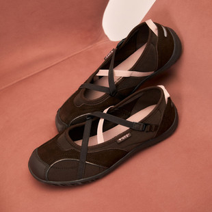 首尔的米家OTZShoes 女鞋ROMARY BANDING FLAT咖色绑带休闲鞋