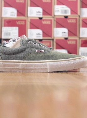 首尔的米家VANS男鞋ERA绿色粗帆布翻皮牛筋底休闲滑板运动鞋微瑕
