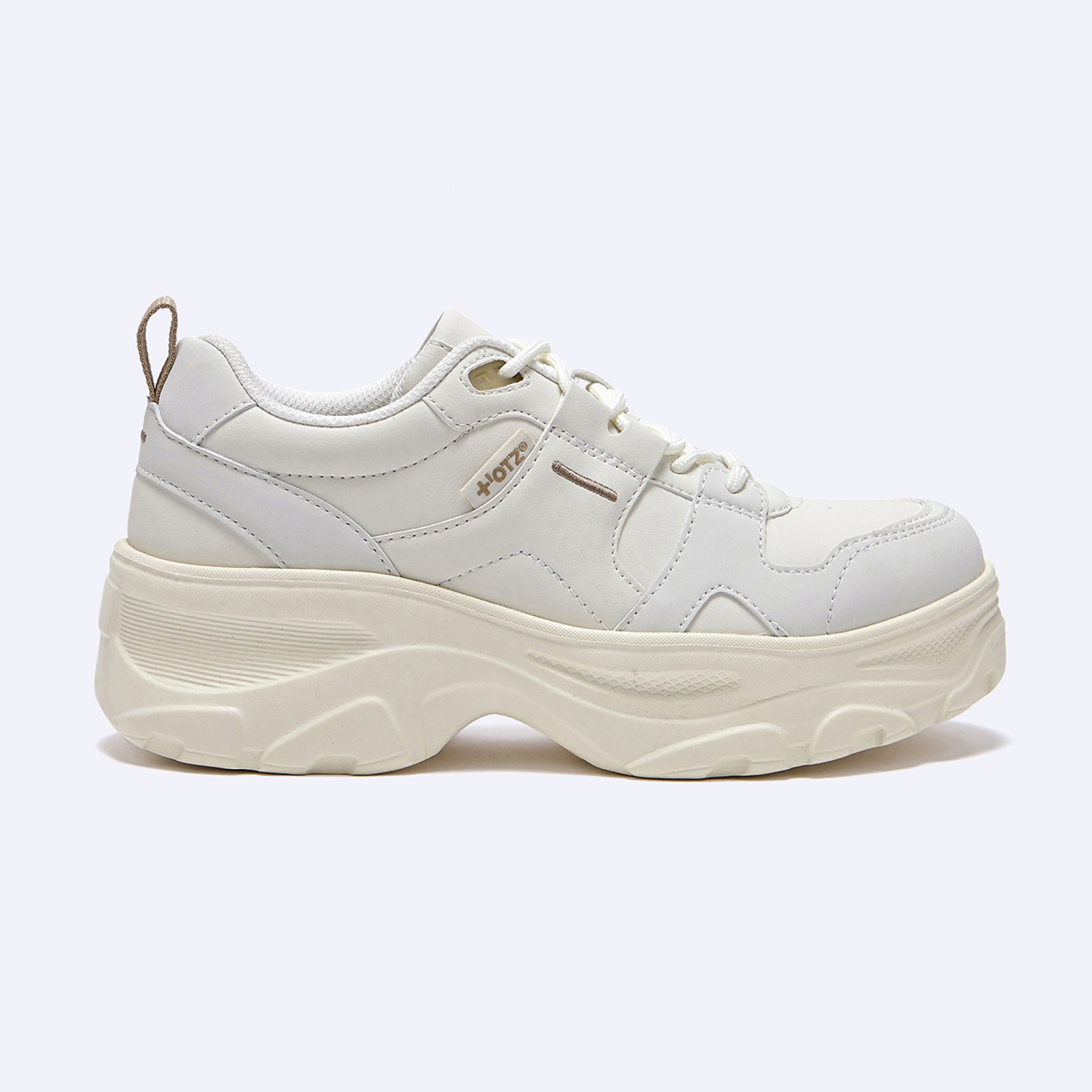 首爾的米家OTZShoes女鞋LOMITA黑色皮革松糕底休閑老爹鞋運動鞋