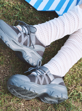 首尔的米家OTZShoes 女鞋LOMITA深灰魔术贴松糕底休闲鞋淑女鞋