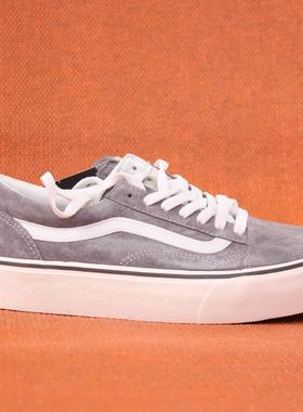 首尔的米家VANS 男鞋OLD SKOOL日版灰色翻皮松糕休闲滑板鞋运动鞋