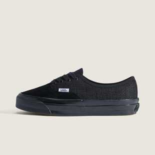 首尔的米家VANS女鞋AUTHENTIC 44黑色翻皮帆布休闲滑板鞋运动鞋