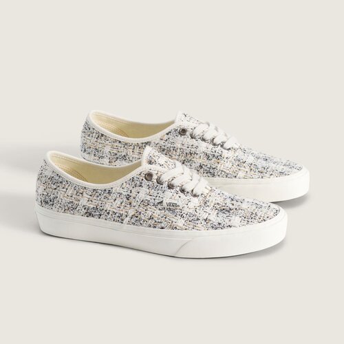 首尔的米家VANS 男鞋女鞋AUTHENTIC灰白编织款休闲运动鞋滑板鞋
