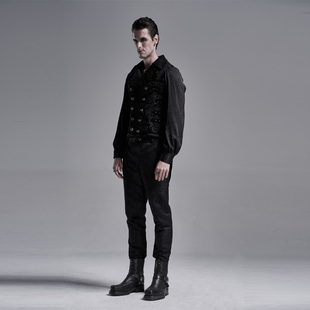 *PUNK RAVE朋克状态男装骨灰系列哥特宫廷风维多利亚燕尾服马甲