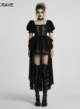 小破亚文化 PUNK RAVE pr朋克状态女装 洛可可洛丽塔甜酷连衣裙