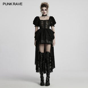 小破亚文化 PUNK RAVE pr朋克状态女装 洛可可洛丽塔甜酷连衣裙