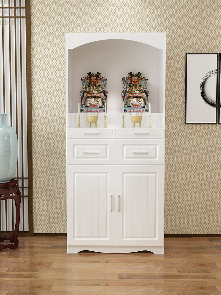 佛龛立柜带门财神爷关公神像佛柜神台观音菩萨摆台桌简约供台家用