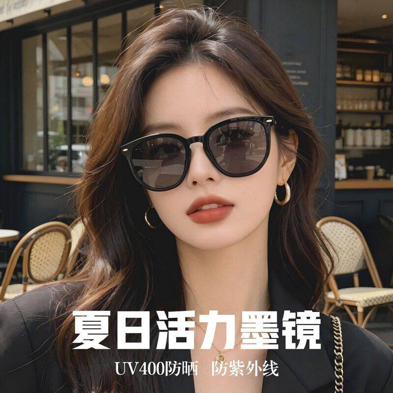 超轻板材高清尼龙方框太阳镜9207TY复古玳瑁防紫外线墨镜女素颜镜