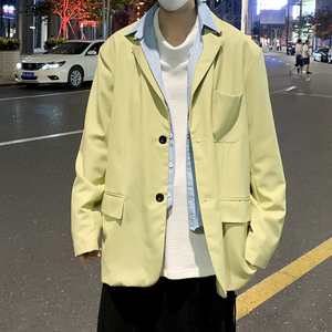 假两件 21秋装新款1男装大码小西装外套 DSA031-1 QZ86 P88图片