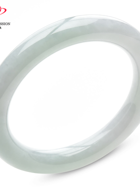 豪8印象手镯之家S1225128Y174翡翠圆条手镯圈口54.8mm天然a货玉镯