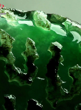 豪8印象手镯之家Z26630G103缅甸天然翡翠原石2607.01g老坑色毛料