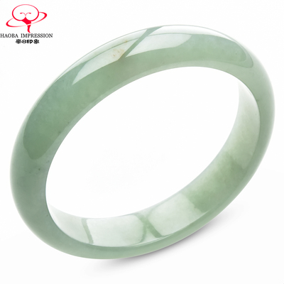 豪8印象手镯之家S825080Y254翡翠手镯圈口52.6mm天然缅甸a货玉镯