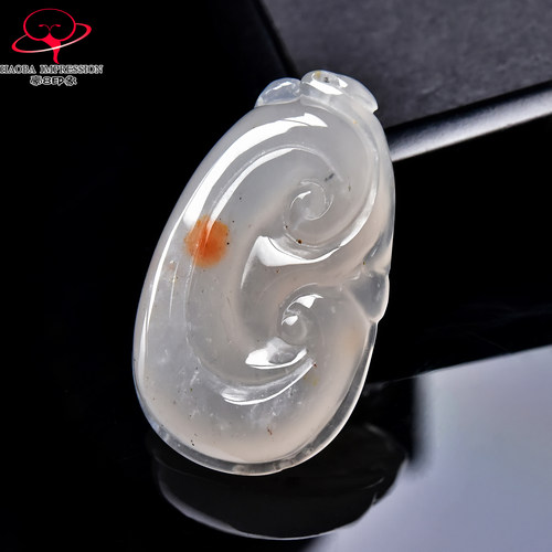 豪8印象翡王妃F25002F229非洲翠如意吊坠天然冰种红翡玉如意挂件