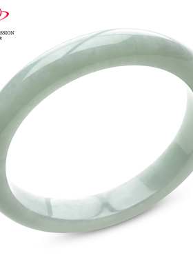 豪8印象P26018P423翡翠手镯圈口55.9mm天然冰糯种缅甸淡绿玉镯子