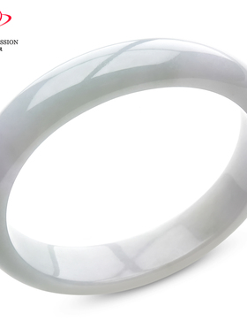 豪8印象P26028P390翡翠手镯圈口51.7mm冰糯种浅绿天然缅甸玉镯