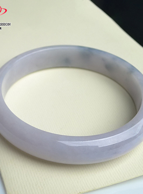 豪8印象手镯之家Z26080Z246翡翠手镯圈口61.0mm冰糯种粉紫玉镯子