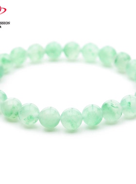 豪8印象.翡王妃F25009F373天然非洲翠手链珠串冰种绿飘花玉石珠宝