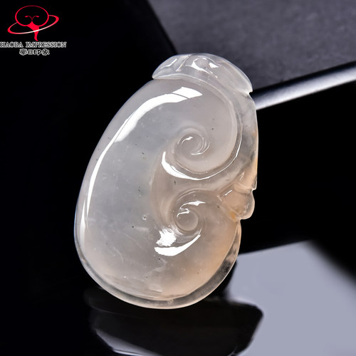 豪8印象翡王妃F25002F223非洲翠如意吊坠天然冰种冰红玉如意挂件