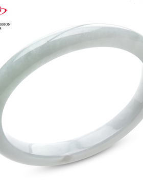 豪8印象P26018P433翡翠贵妃手镯圈口56.7mm冰糯种天然浅绿玉镯