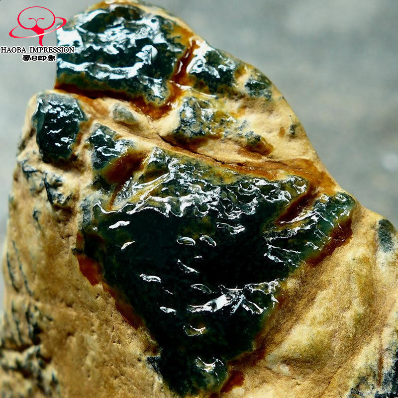 豪8印象Z26138G144起冰脱沙老坑好种缅甸天然墨玉翡翠原石780.74g