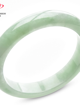 豪8印象P26048P220翡翠手镯圈口59.6mm冰糯种甜绿天然缅甸玉镯