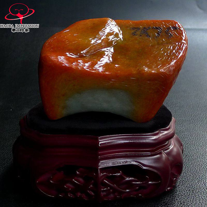 豪8印象Z26020G340半明料毛料玉石 缅甸挂件摆件天然翡翠603.26g