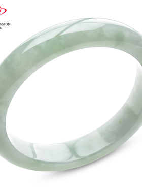 豪8印象P26048P212翡翠手镯圈口58.2mm冰糯种浅绿天然缅甸玉镯