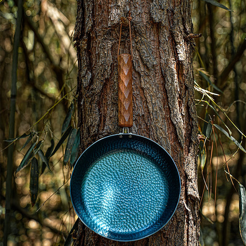 户外露营章丘锻打铁锅平底锅煎锅