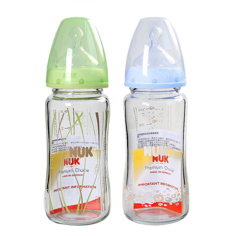 NUK Wide mouth High temperature resistance Stained Glass Feeding bottle 240ML (No.2 silica gel In the round  40.745.706in the Diapers/Care/Feeding/Push lathe , Feeding bottle/Bottles related , Feeding bottle  category - from Buy2taobao.com to provide professional Taobao agent buy service