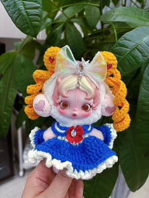 【手工钩织】SP娃衣不眠剧场抱抱幽灵光织园skullpanda搪胶衣服