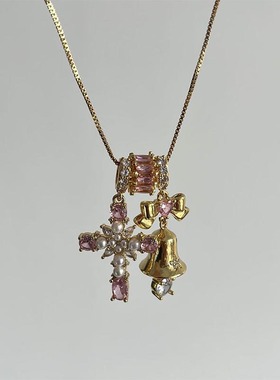 爱心蝴蝶结轻奢百搭项链