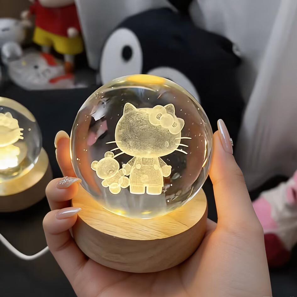 HelloKitty水晶球小夜灯礼品图片