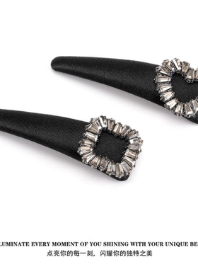 韩版新款ins发饰边夹百搭甜酷黑色气质BB夹蝴蝶结发夹碎发刘海夹