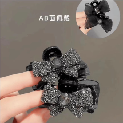 4cm蝴蝶结小号AB面固定发夹