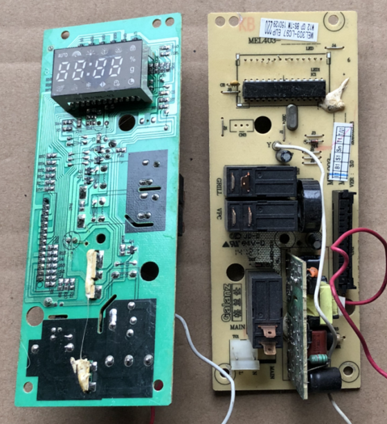 拆机格兰仕微波炉电脑板