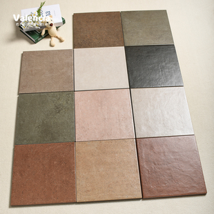 红棕色做旧瓷砖300x300卫生间厨房玄关墙地砖民宿复古餐厅仿古砖