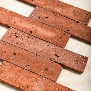 老旧红砖切片复古红砖外墙砖仿古文化砖背景墙砖餐厅名宿墙面装饰