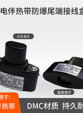伴热带防爆尾端接线盒ZJH尾端盒电伴热堵头终端接线盒电热带堵头