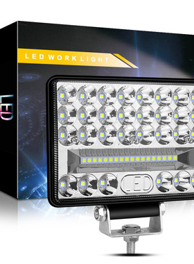 大视野5寸LED工作灯48灯144W适用汽车卡车货车工程车叉车照明