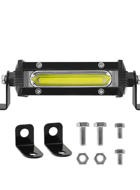 汽车LED长条灯迷你小单排COB 9W工作灯改装日行灯摩托车辅助灯12V