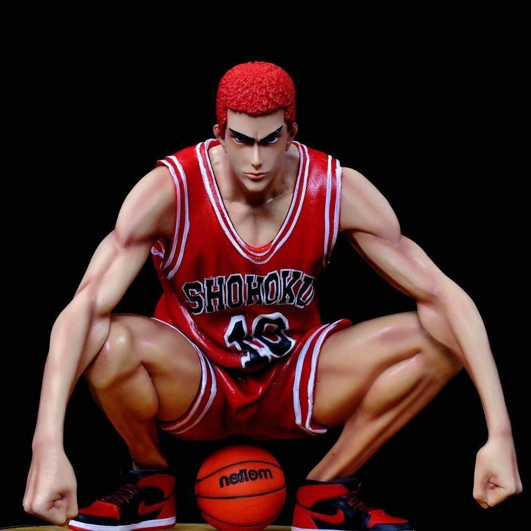 灌篮高手 湘北高校 GK 樱木花道 流川枫 蹲姿手办 模型盒装摆件