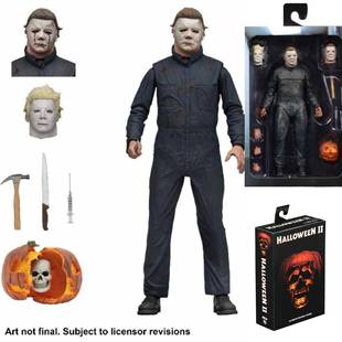 NECA 万圣节 月光光心慌慌2 麦尔斯 麦克尔 7寸可动人偶模型手办