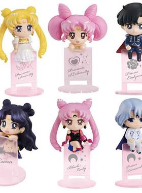 美少女战士 night&day Q版8款茶友 月野兔 月亮公主 杯缘 盒蛋