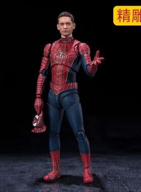 SHF 托比马奎尔 漫威 复联 蜘蛛侠3 英雄无归 可动手办模型跨境