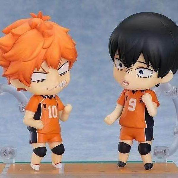 Q版粘土 排球少年 及川彻 日向翔阳 影山飞雄 可动 换脸 手办摆件