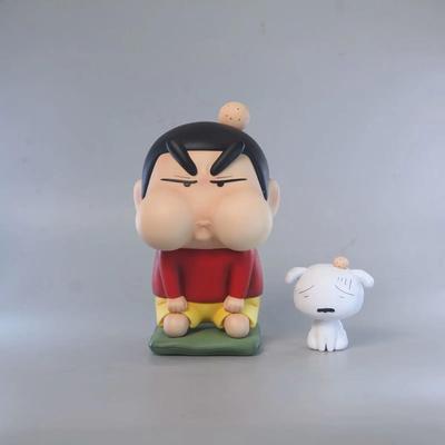 野原新之助 气鼓鼓 蜡笔小新 挨揍罚跪 小新 桌面摆件 盒装手办